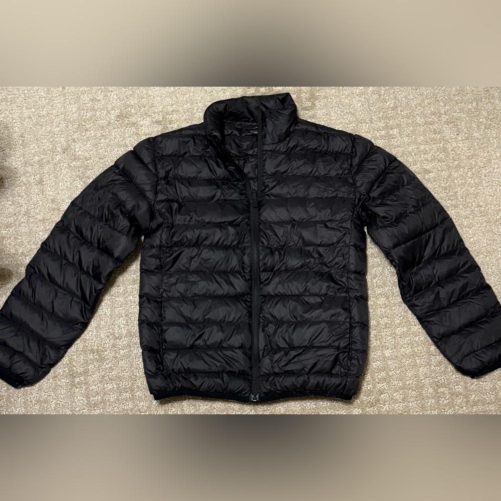 Eddie Bauer Kids 7/8 Black Puffer Down Filled Jacket